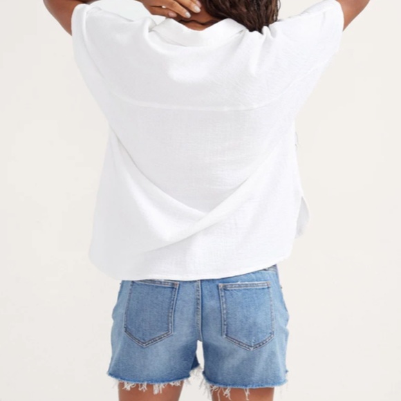 HATCH The Cut Off Denim Maternity Shorts - Picture 4 of 16